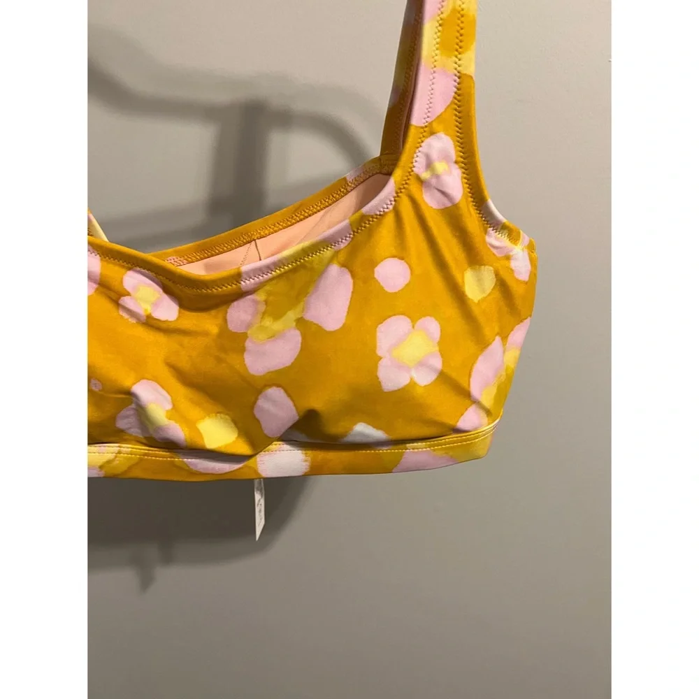 Madewell Second Wave Balconette Bikini Top in Watercolor Floral Size XL & M NWT - Picture 3 of 9